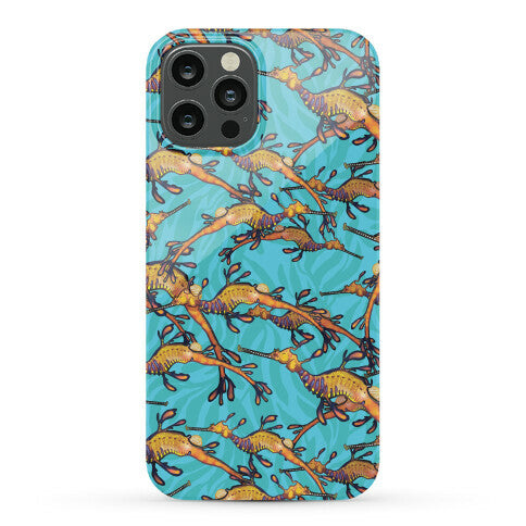 Weedy Sea Dragon Nautical Pattern Phone Case
